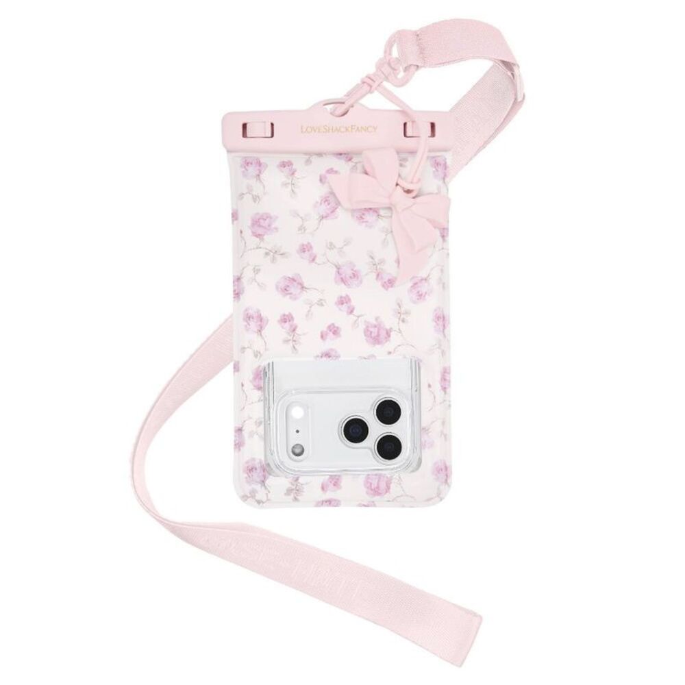 – Case-Mate Ribbon Rosa Flora Waterproof Floating Pouch - Sterling Dusk
